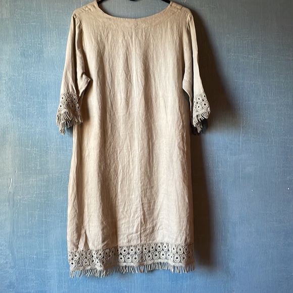 100% Linen dress-Made in Italy. Size Medium - Picture 2 of 2